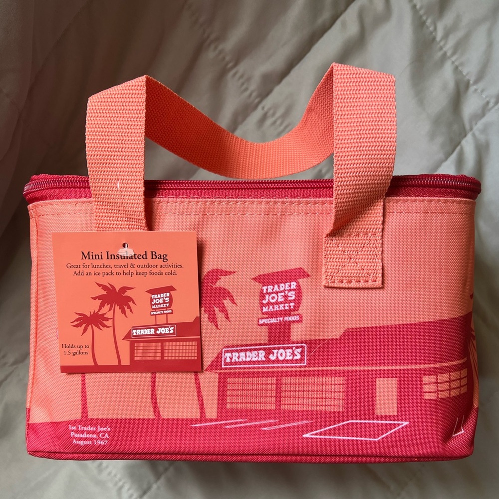 Trader Joe's Pink Insulated Mini Bag